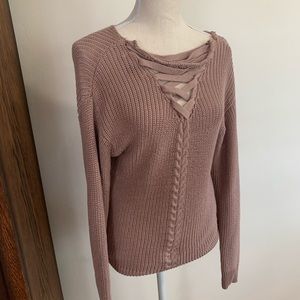 Comfy, Dusty Pink Casual Sweater, Size Small 🌤